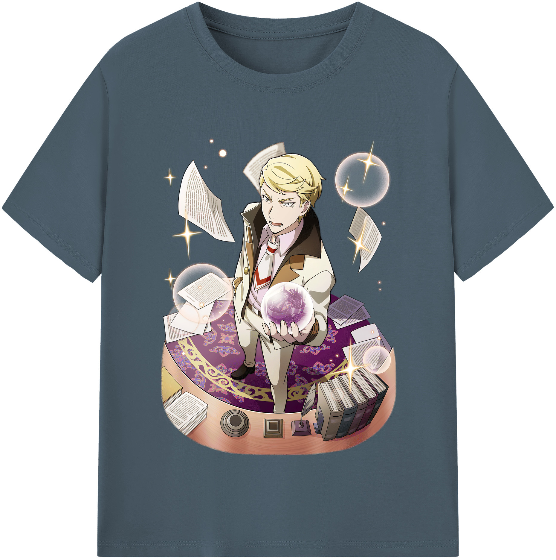 （画像用） 文豪ストレイドッグス Bungo Stray Dogs 綿100％半袖Tシャツ（フロントプリント）
